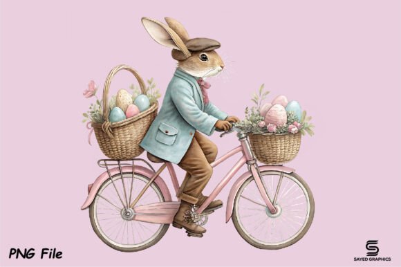 Download Vintage Easter Rabbit Bunny Png Clipart - Rabbit Collection