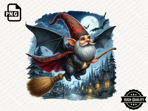 Download Watercolor Halloween Gnome Clipart PNG - Png Collection