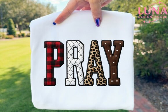 Download PRAY PNG Crochet Christian Checkered Png - Png Collection