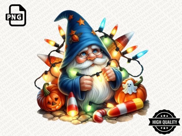 Download Watercolor Halloween Gnome Clipart PNG - Png Collection