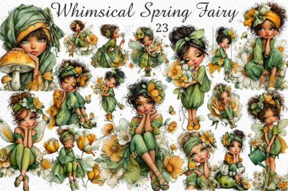 Download Whimsical Spring Fairy Clipart Png - Png Collection