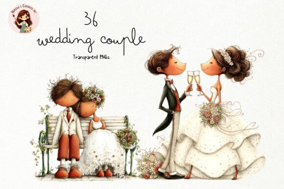 Download Elegant Wedding Couple PNG Clipart - Png Collection
