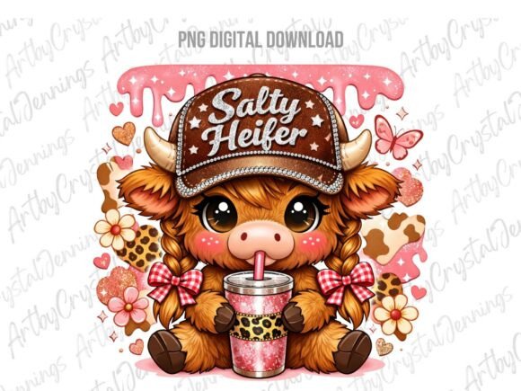 Download Cute Salty Heifer Highland Cow Farm PNG - Png Collection
