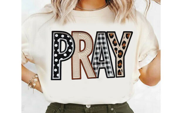 Download PRAY PNG, Crochet Christian Checkered Pn - Png Collection