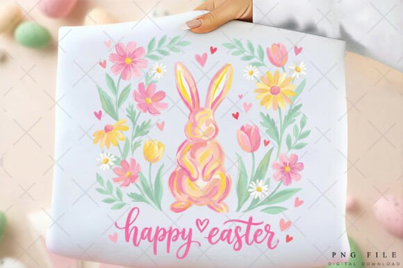 Download Floral Easter Bunny Sublimation PNG - Png Collection