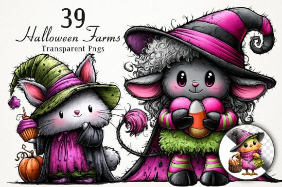 Download Cute Halloween Farm PNG Clipart - Png Collection