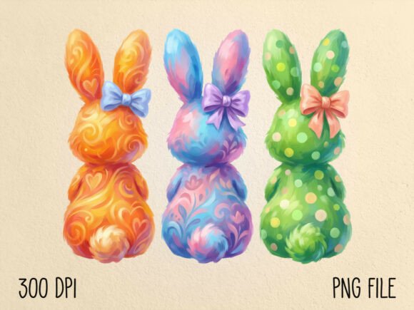 Download Hand Painted Easter Bunny PNG - Png Collection
