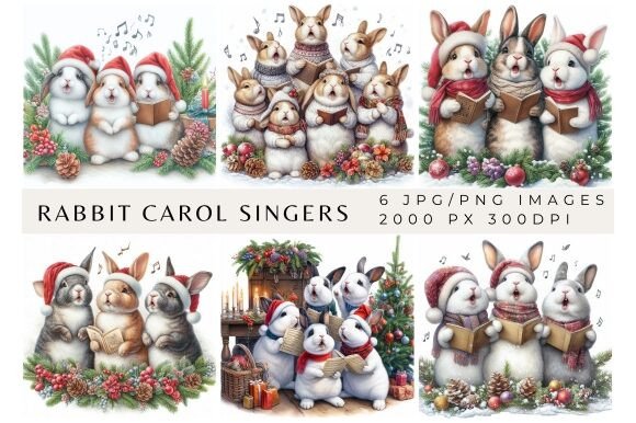 Download Rabbit Carol Singers Backgrounds - Rabbit Collection