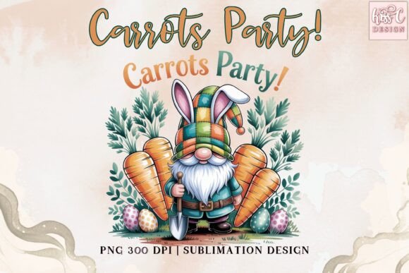 Download Easter Carrots Party PNG Illustration - Png Collection