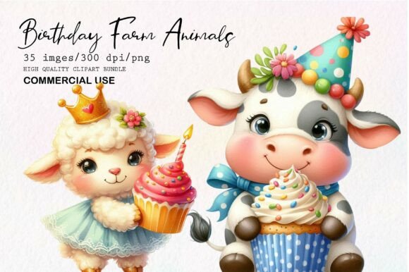Download Cute Birthday Farm PNG Clipart - Png Collection