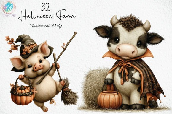 Download Cute Halloween Farm PNG Clipart - Png Collection