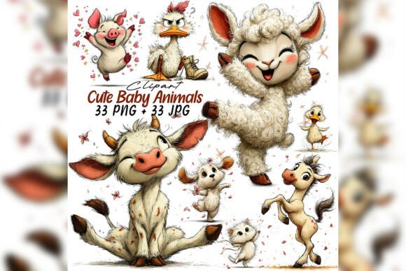 Download Whimsical Baby Animals Clipart Baby Png - Png Collection