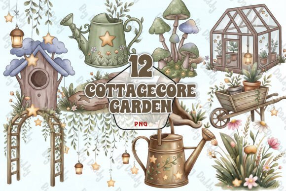 Download Cottagecore Garden Clipart PNG - Png Collection