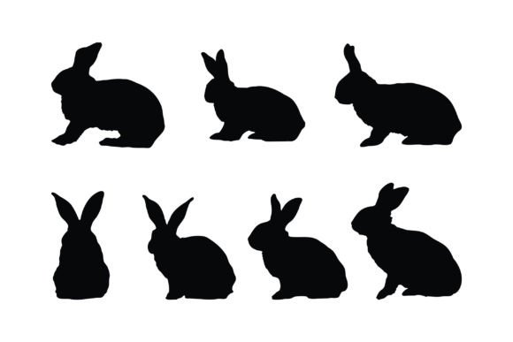 Download Rabbit Silhouette Vector Collection - Rabbit Collection