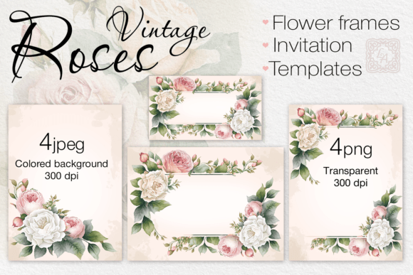 Download Flower Cards, Print Templates PNG, JPEG - Png Collection