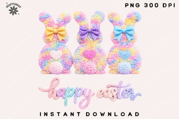 Download Latch Hook Easter Bunny Png Coquette Bow - Png Collection