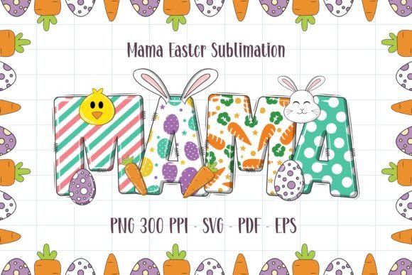Download Mama Mini Easter Sublimation PNG - Png Collection