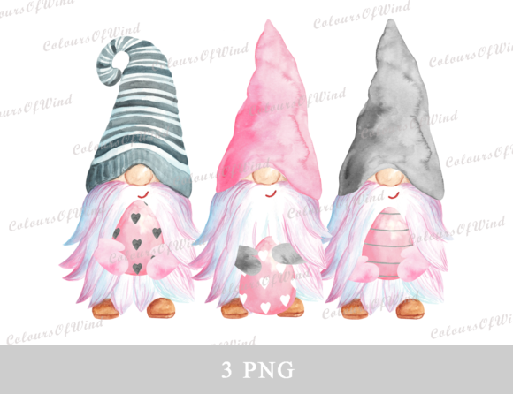 Download Watercolor Easter Gnomes Sublimation PNG - Png Collection