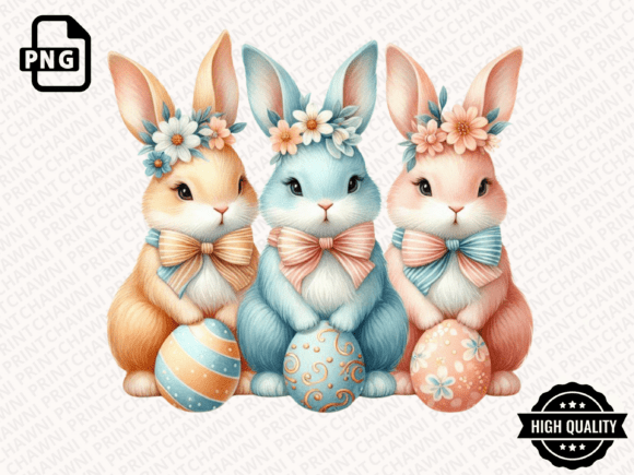 Download Happy Easter PNG Coquette Easter Bunny - Png Collection