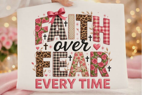 Download Coquette Faith over Fear Every Time Png - Png Collection