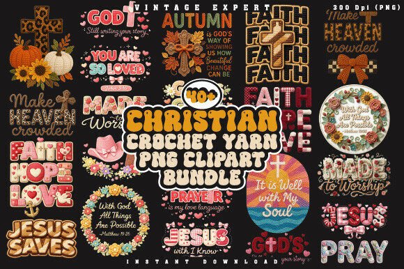 Download Christian Faux Crochet Yarn PNG Bundle - Png Collection