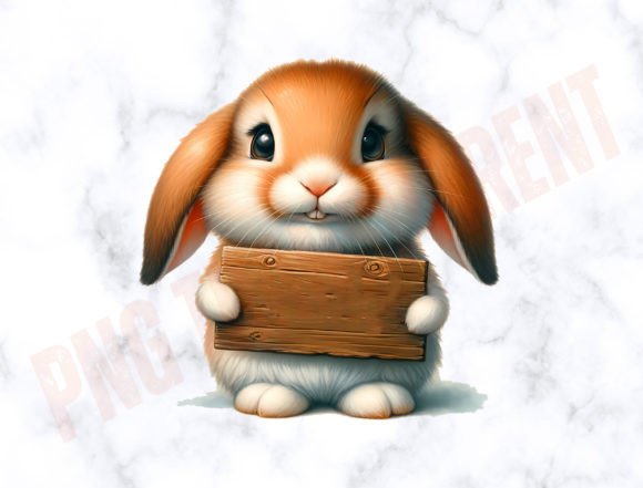Download Easter Rabbit Frame PNG Customizable Sub - Rabbit Collection