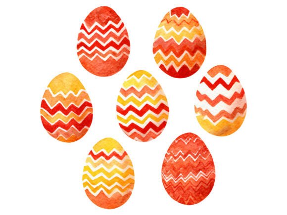 Download Bright Zigzag Easter Eggs PNG - Png Collection