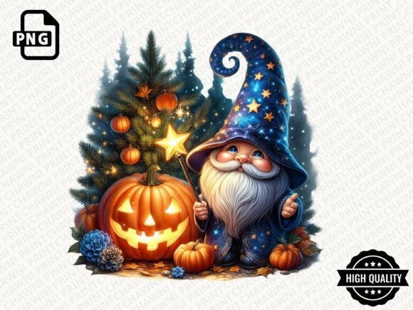 Download Watercolor Halloween Gnome Clipart PNG - Png Collection