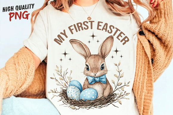 Download My First Easter Bunny Sublimation PNG - Png Collection