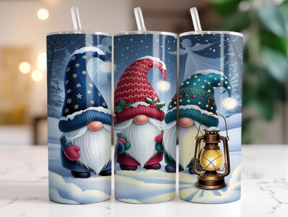 Download Cute Holiday Gnome Christmas Tumbler PNG - Png Collection