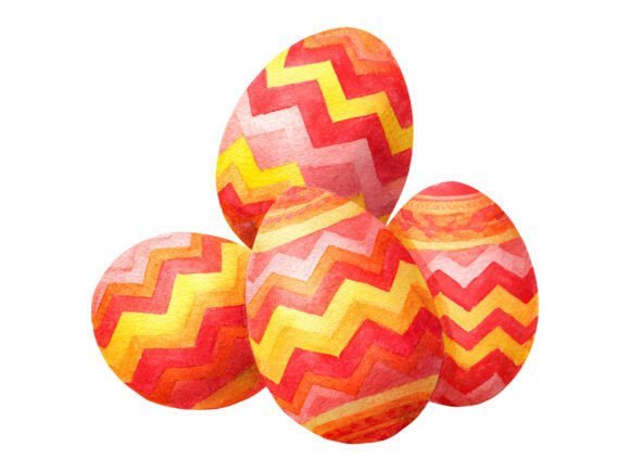 Download Multicolor Zigzag Easter Egg PNG - Png Collection