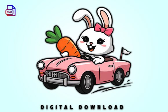 Download Pastel Easter Bunny Clipart Car PNG - Png Collection